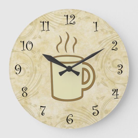 Koffie Kitchen wandklokken (Voorkant)