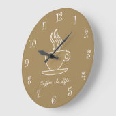 Koffie Kitchen wandklokken (Hoek)