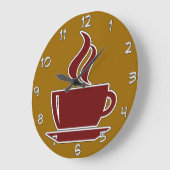 Koffie Kitchen wandklokken (Hoek)