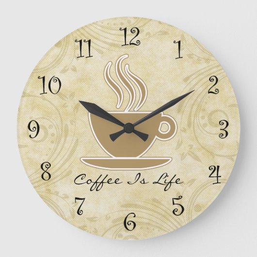 Koffie Kitchen wandklokken (Voorkant)