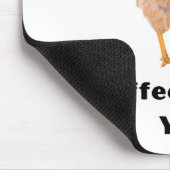 Koffie klaar. Kippen, humor, grappig Muismat (Hoek)