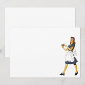 Koffie Klatch klatsch Blank Uitnodiging (Voorkant / Achterkant)