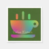 Koffie Klatsch Gradient Servet (Voorkant)