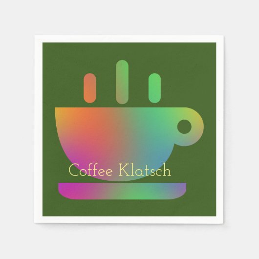 Koffie Klatsch Gradient Servet (Voorkant)