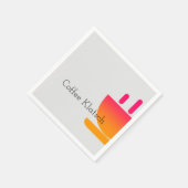 Koffie Klatsch Logo Gray Servet (Hoek)