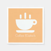 Koffie Klatsch Peach Servet (Voorkant)