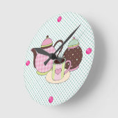 Koffie-klokkast voor Kitchen Ronde Klok (Hoek)