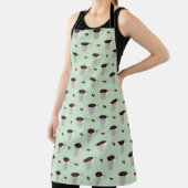 KOFFIE-KNOPEN VOOR MIJNGROEN APRON SCHORT (Insitu)