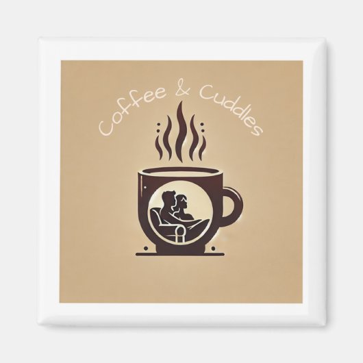 Koffie & Knuffels Logo Magnet (Voorkant)