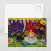 Koffie & koekjes Ofrenda Briefkaart (Voorkant / Achterkant)