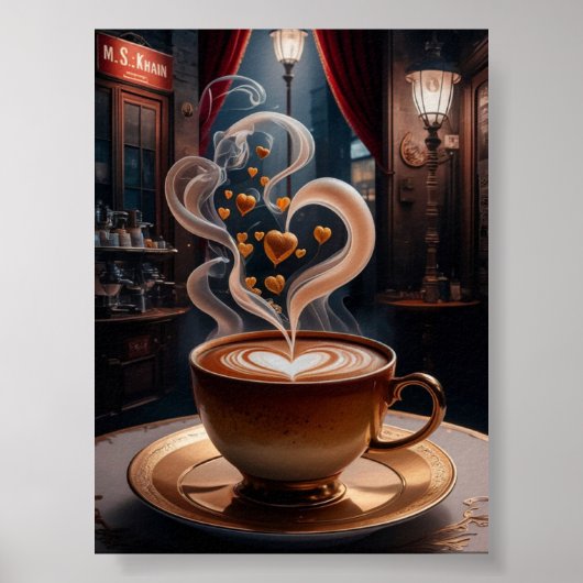 Koffie Koffie Digitale Download Kunst Poster (Voorkant)