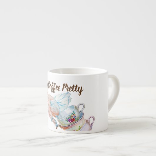 Koffie koffie espresso kop (Voorkant rechts)