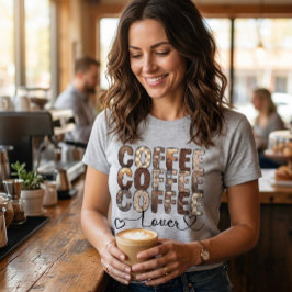 Koffie. Koffie. Koffie liefhebber. T-shirt