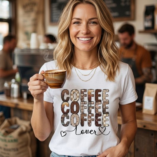 Koffie. Koffie. Koffieliefhebber. T-Shirt