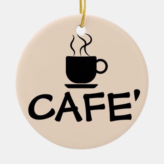 KOFFIE-KOFFIE-ORNAMENT KERAMISCH ORNAMENT (Voorkant)