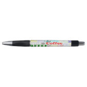 Koffie koffie! Zwarte inkt pen (Voorkant)