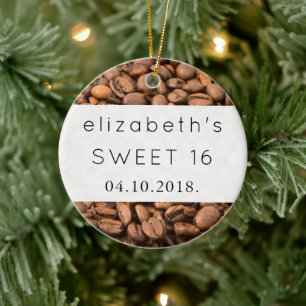 Koffie, koffiebonen, Arabische koffie, zoete 16 Keramisch Ornament