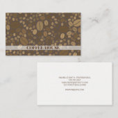 Koffie-/koffiebonen/Barista Visitekaartje (Voorkant / Achterkant)