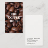 Koffie Koffiebonen Visitekaartje (Voorkant / Achterkant)
