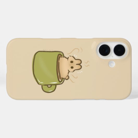 Koffie konijn Case-Mate iPhone case (Achterkant (horizontaal))