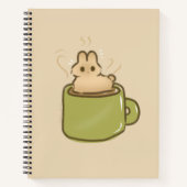 Koffie konijn  notitieboek (Voorkant)