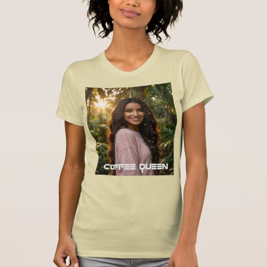 KOFFIE KONINGIN T-SHIRT (Voorkant)
