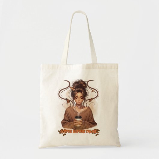 Koffie Koningin Tote Bag (Voorkant)