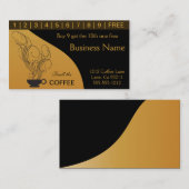 Koffie-koopkaart Klantenkaartje (Voorkant / Achterkant)