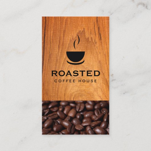 Koffie | Kop Java | Koffiebonen Visitekaartje (Voorkant)