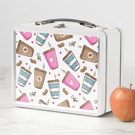 Koffie kopjes, koffiebonen, harten, koffie liefheb (In situ)