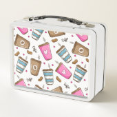 Koffie kopjes, koffiebonen, harten, koffie liefheb (Achterkant)