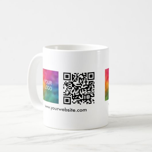 Koffie kopjes Mokken Online Business Logo QR Code (Voorkant links)