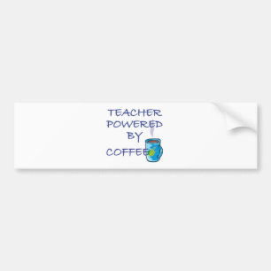 KOFFIE KRACHTIGE LERAAR BUMPERSTICKER