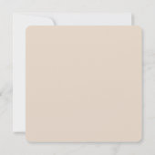 Koffie-kreambaptisme-uitnodiging Kaart (Achterkant)