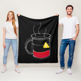 Koffie Kritiek laag Fleece Deken