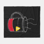 Koffie Kritiek laag Fleece Deken (Voorkant (Horizontaal))