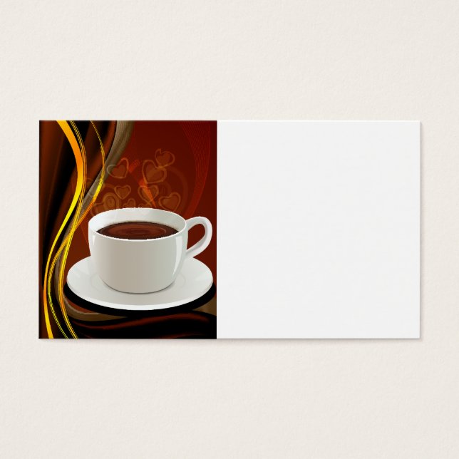 Koffie Kunst Café Visitekaartjes (Voorkant)