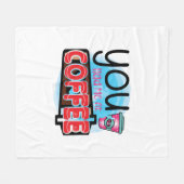 Koffie-kunst die je me had bij koffie fleece deken (Voorkant (Horizontaal))