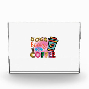 Koffie Kunst Honden Boeken & Koffie Fotoblokken