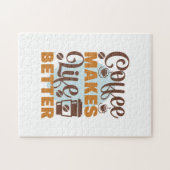 Koffie Kunst Koffie Maakt Het Leven Beter Legpuzzel (Horizontaal)