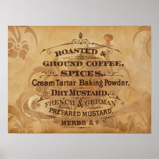  koffie-kunst poster (Voorkant)