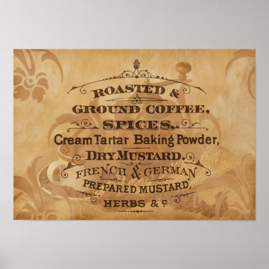 koffie-kunst poster (Voorkant)