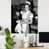 KOFFIE-KUPPEN op DINER 1940 Poster (Thuiskantoor)