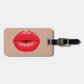 Koffie Kus pop Bagagelabel (Voorkant horizontaal)