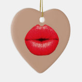 Koffie Kus pop Keramisch Ornament (Rechts)