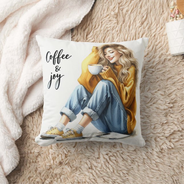 Koffie Kussen (Deken)