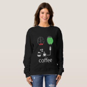 Koffie Laadt Mijn Stemming Op Trui (Voorkant volledig)