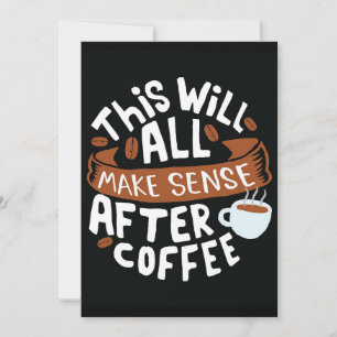 Koffie laat alles doordacht zijn met koffie kaart