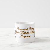 Koffie laat dingen gebeuren espresso kop (Voorkant)