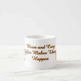 Koffie laat dingen gebeuren espresso kop